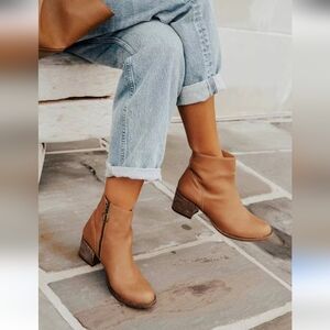 Beek Tan Leather Ankle Boots